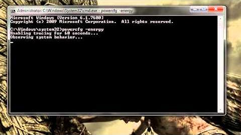 Get a power efficiency report