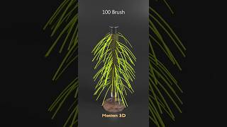 20000 Brush Physics Simulation #blender #animation #shortvideo