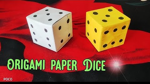 Origami paper 🎲 Dice/paper Dice making idea.