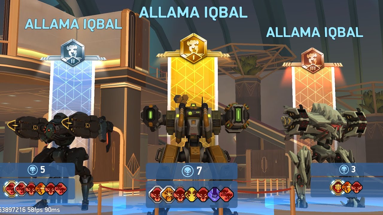 Mech arena.  Triple mvp in ranked match.  Orion disruptor 12 + 6  ,  eclipse revoker 10 