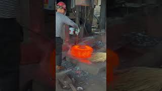Hot Metal Transformation You Need to See 🔥 #metalwork #shorts