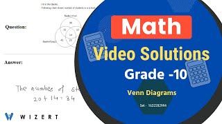 Maths Venn Diagrams word problems for Grade 10 - Set 1622202994