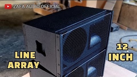 proses membuat box Line array 12 inch single