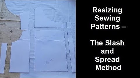 Resizing Sewing Patterns - The Slash and Spread Method - Altering Patterns with Old Time Patterns