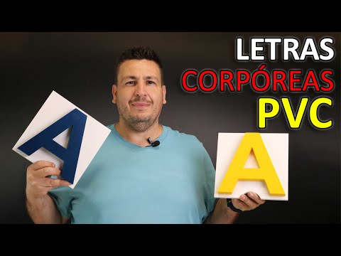 LETRAS DE PVC, como instalar unas letras corpóreas