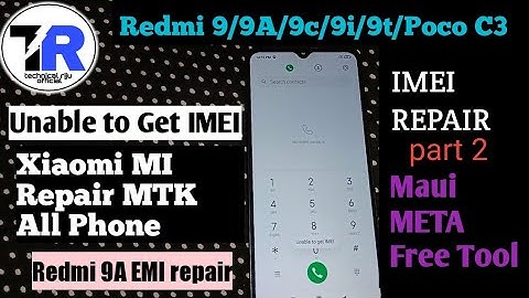 Redmi 9i/9a IMEI repair | unable to get IMEI free tool part 2