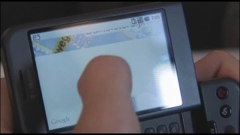 Reportage T-Mobile G1 Running on Google Android