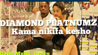 Diamond Platnumz_ Kama Nikifa Kesho(Gabu Mziki Lyrics)