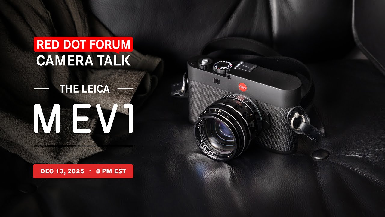 Join Josh Lehrer and David Farkas for this episode of Red Dot Forum Camera Talk as they explore the new Leica M EV1. Marking the first time an M camera has featured an integrated electronic viewfinder rather than an optical rangefinder, the M EV1 represents a true evolution of the classic M concept. It blends the mechanical simplicity and familiar feel that M photographers love with the flexibility and precision of a modern, integrated live view experience.We’ll dig into the M EV1’s design philosophy, electronic viewfinder experience, menu system, handling, and performance, as well as how it fits alongside the M11 family. We’ll also cover lens compatibility, behavior with legacy glass, focusing aids, image quality, and how it stacks up against a traditional M rangefinder.Plus, we’ll compare the M EV1 to the SL3, Q3, and classic M bodies to help you understand who this camera is for — and who it isn’t — and share our early impressions from real-world use.Have questions about the Leica M EV1 or anything Leica? Email us ahead of time at questions@reddotforum.com, or ask live in the chat during the show.======================================Missed out on our previous livestreams? No problem. Watch all of our previous RDFCT episodes here: https://youtube.com/playlist?list=PLza15VbJJEkA-NT-f3qTgVa2Ko6vaqoYBVisit https://reddotforum.com for the latest Leica news, reviews, technical articles and more.======================================Support the channel by shopping at https://leicastoremiami.comOrder the new M EV1https://lsm.to/M-EV1New Leica
============
M-System - https://lsm.to/M-System
SL-System - https://lsm.to/SL-System
Q-System - https://lsm.to/Q-SystemUsed Leica
============
Used M System - https://lsm.to/Used-M
Used SL System - https://lsm.to/Used-SL
Used Q System - https://lsm.to/Used-Q======================================Check out David’s personal work at https://instagram.com/davidfarkasphotographyTravel with David on Leica Store Miami Photo Workshops: https://lsm.to/4qzlz======================================Sign Up for Leica Store Miami Email Newsletter:https://manage.kmail-lists.com/subscriptions/subscribe?a=TLtVgC&g=SAPuVd