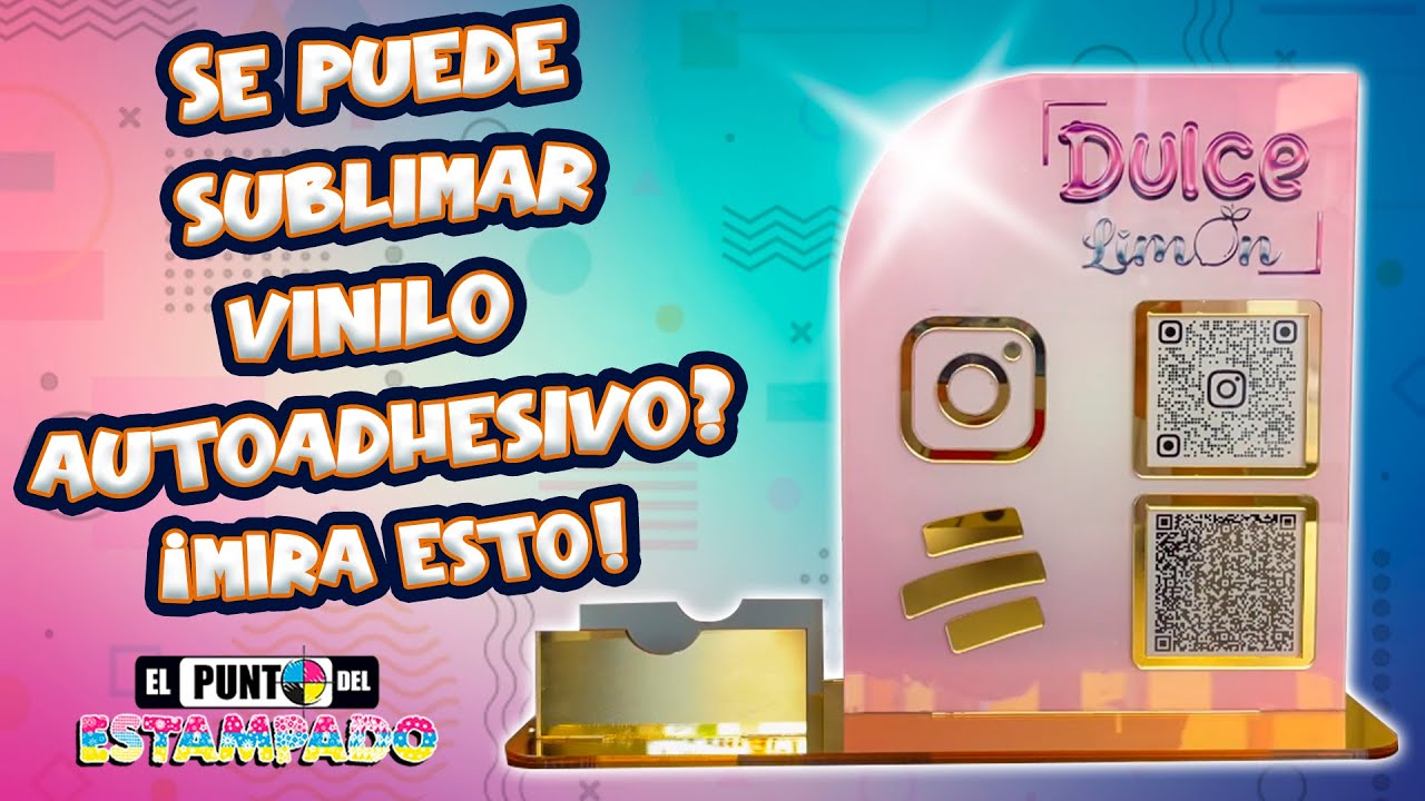 ✅ Se puede SUBLIMAR en vinilo Autoadhesivo❓. Ven y te MUESTRO este hermoso HABLADOR ✌