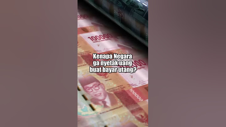 Kenapa Negara ga nyetak uang buat bayar utang? #shorts