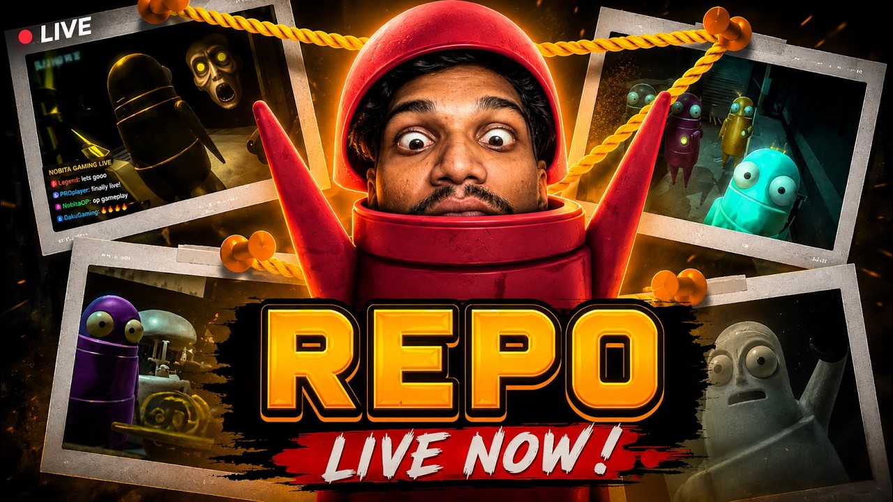 Nobita Gaming Live || Aaj Hoga REPO Mein Raada....Maalik Ki Charity Stream It Is