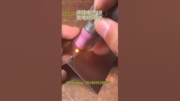 cold welding machine，parameter setting,current is 15, pulse time is 15,video 2