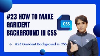 #23 How to Make Gradient background in CSS