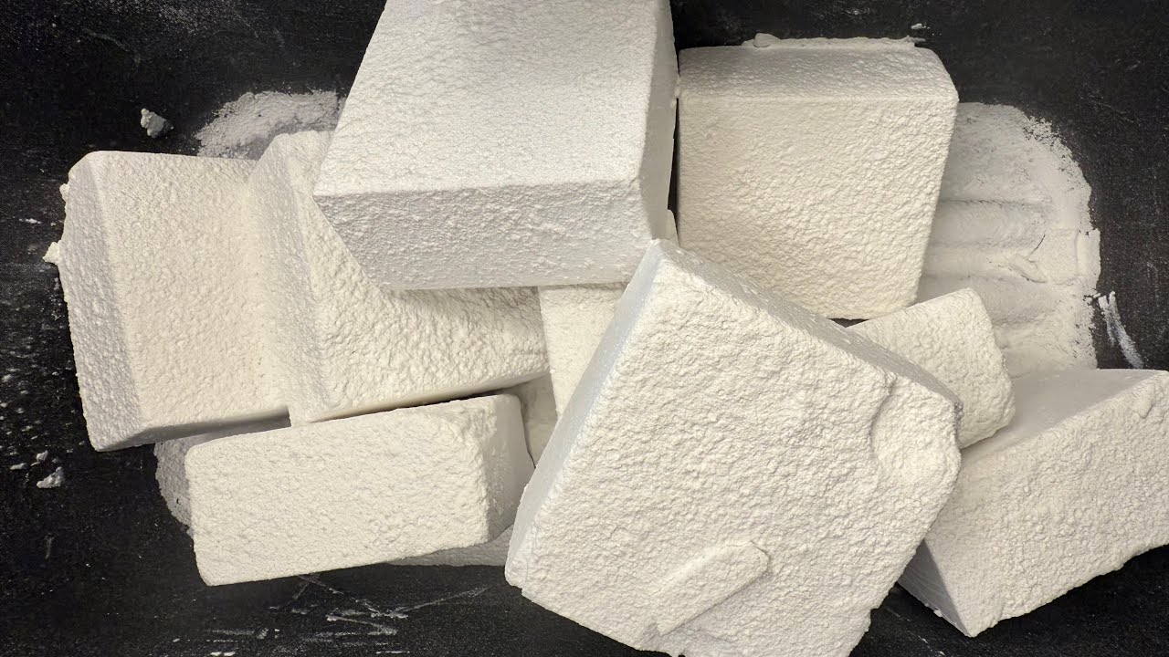 Fresh Gym Chalk Topped with Baby Powder | Sleep aid |Satisfying - YouTube