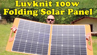 Luvknit 100w Folding Solar panel