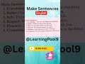 Make Sentences #english #class #easylearning #education