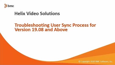 BMC Smart Reporting: How to Troubleshoot User Sync Process for 19.08 and above