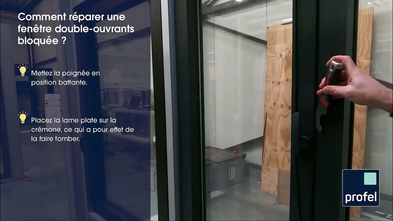 Comment réparer une fenêtre doubleouvrants bloquée? YouTube