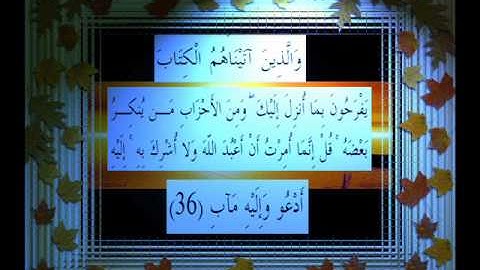 القرآن الكريم سورة الرعد الأية 36 قراءة السديس.wmv