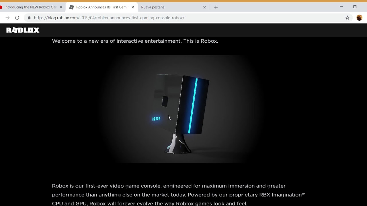 Nueva Consola De Roblox Youtube - roblox announces its first gaming console robox roblox blog