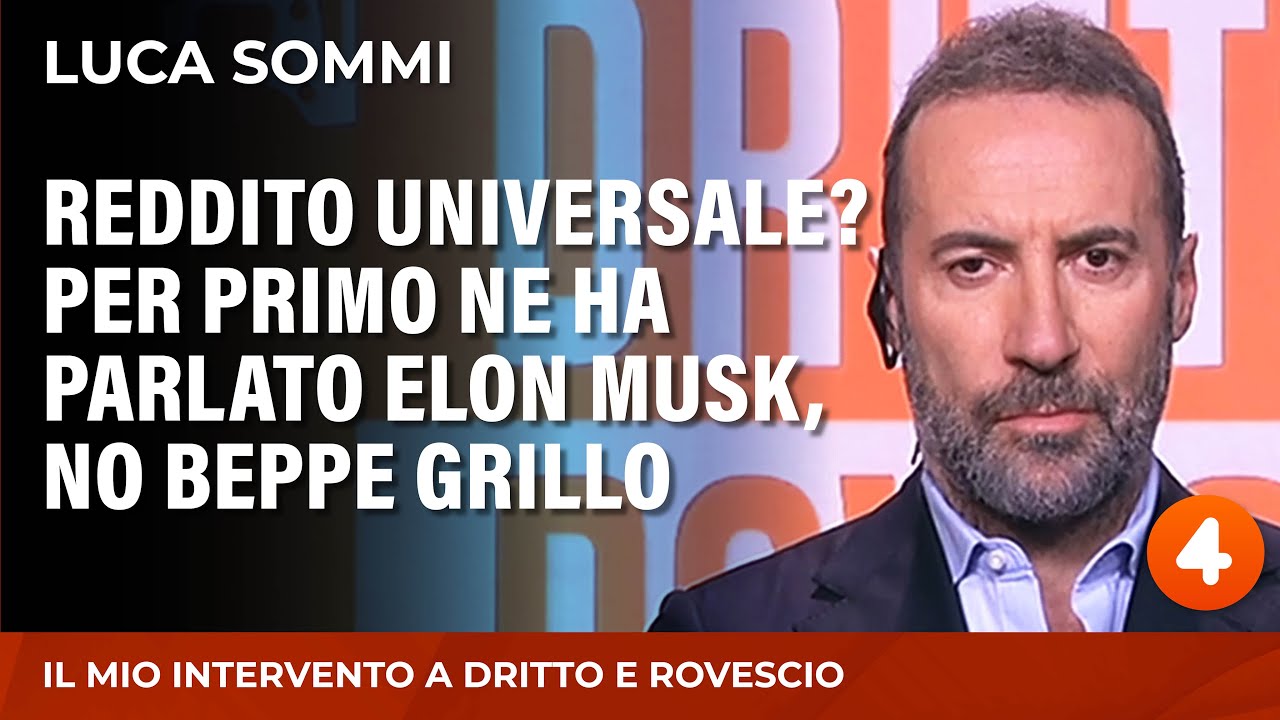 Reddito universale? Per primo ne ha parlato Elon Musk, no Beppe Grillo.