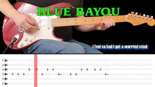 BLUE BAYOU | guitar instrumental with (tabs & lyrics) - Linda Ronstadt