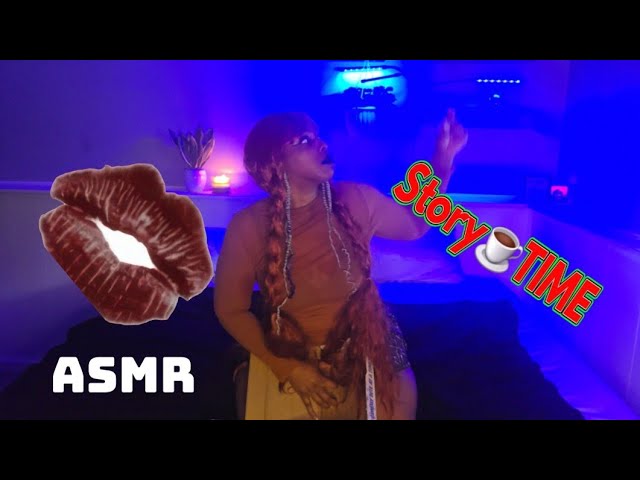 ASMR STORYTIME LARGE GUMMY WORM & LOLLIPOP Dancing- Mouth Sounds- Tounge Show