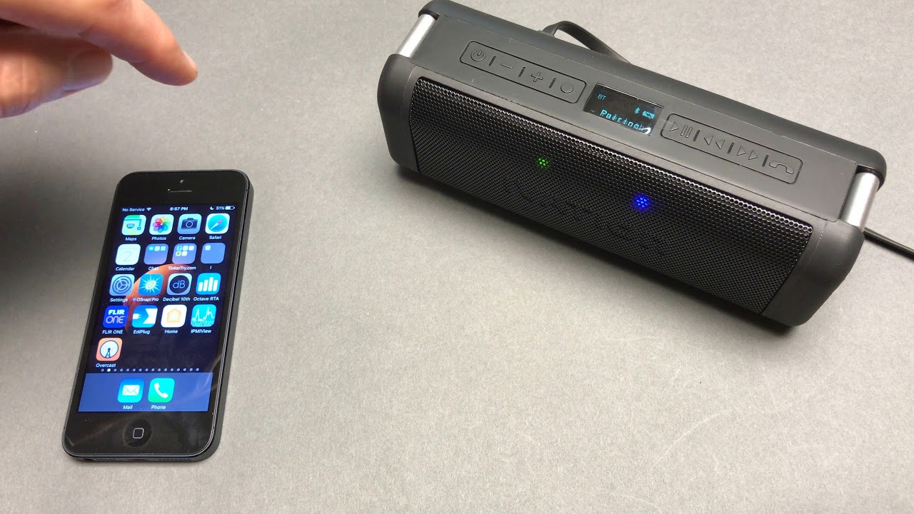 Ivation Portable Waterproof Bluetooth Speaker unboxing and testing (4K)
