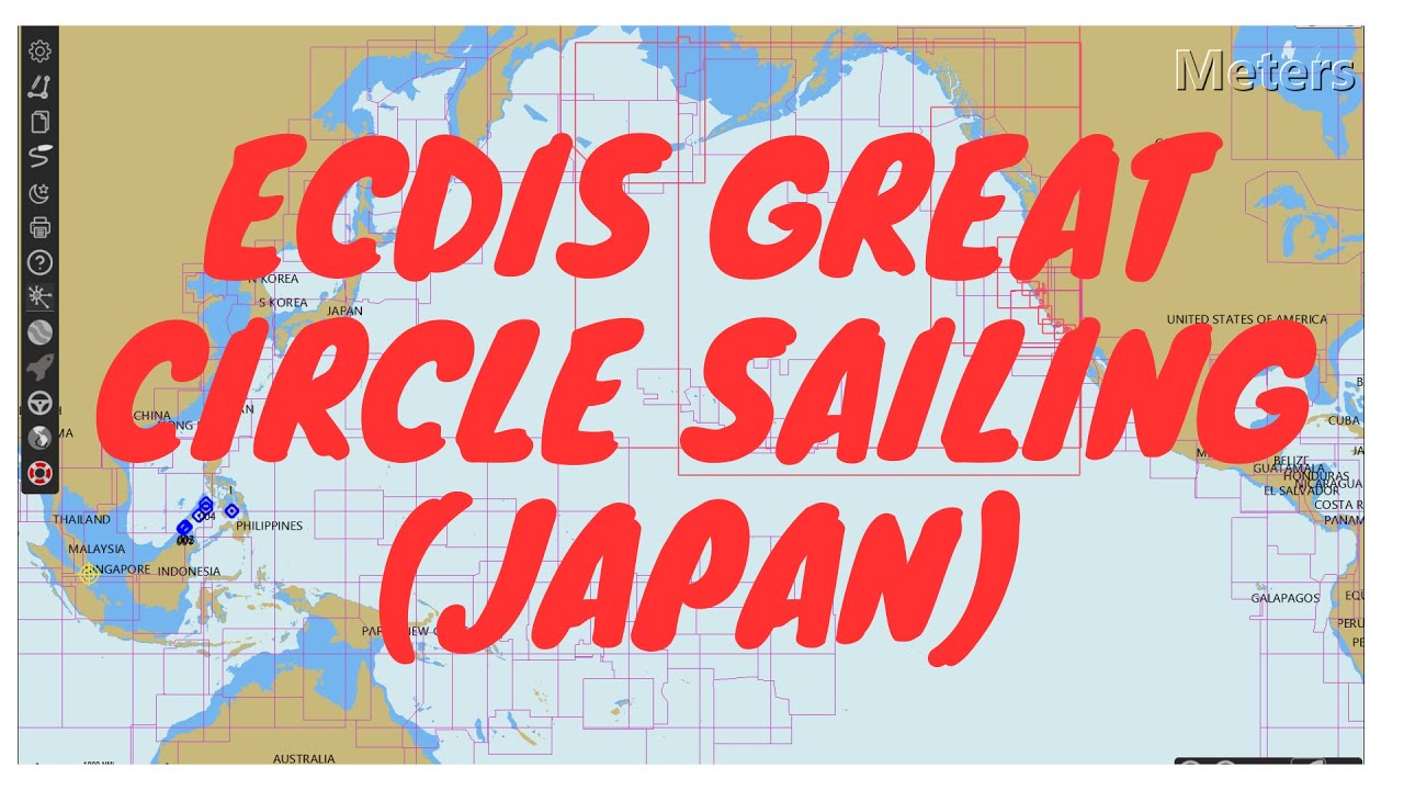 ECDIS GREAT CIRCLE SAILING (JAPAN) YouTube