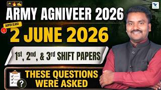Army Agniveer 02 June 1, 2, 3 Shift 2026 |  GK | Maths | Science | Reasoning | By Shivu Sir