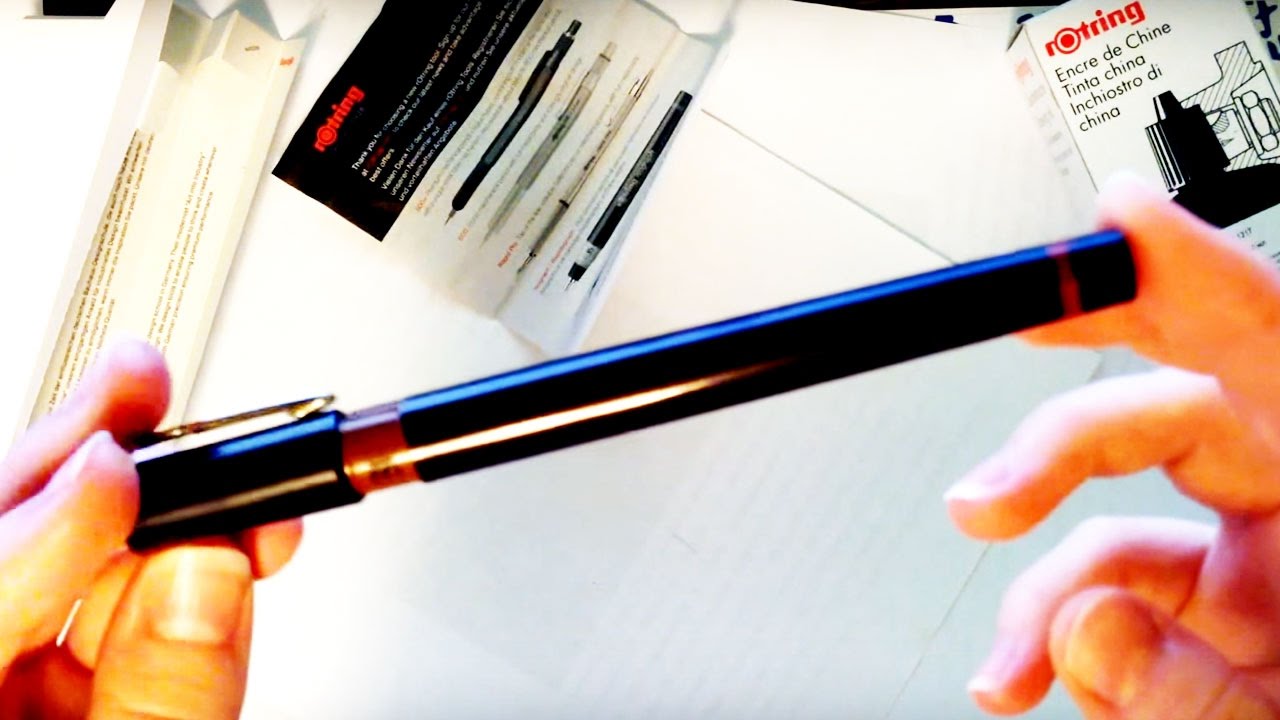 ROTRING ISOGRAPH technical pen 0.5 review — kreatin - YouTube