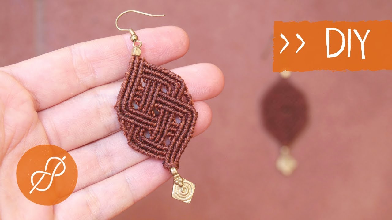 Makramee OHRRINGE 🍀 Keltisch (Anleitung)
