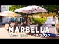 Marbella Town -  Walking Tour in September 2020, Malaga, Spain [4K]