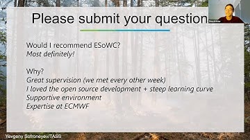 Timo Kelder @ ESoWC 2021 - Ask Me Anything (AMA), Programme Presentation - Session 2