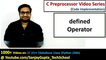 defined operator in preprocessor directive for conditinal compilation in c programming