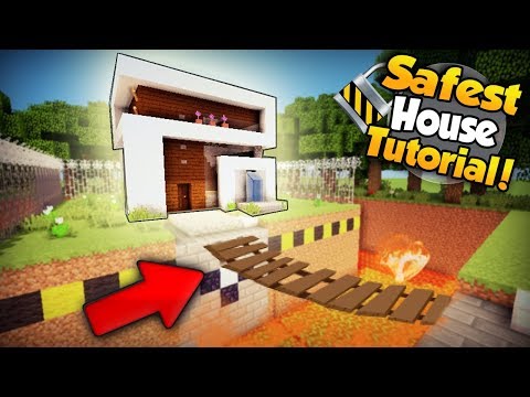 Minecraft: Safest Modern Redstone House Tutorial - How to Build a House in Minecraft