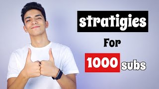 5 استراتيجيات للحصول على 1000 مشترك بسهولة || تحقيق الربح من يوتيوب