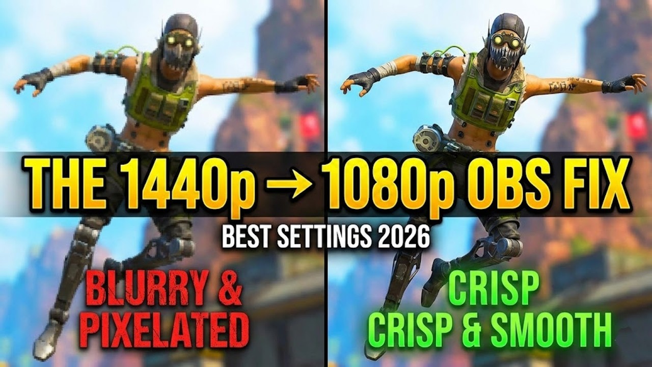 How to Fix Blurry Streams on 1440p Monitors (OBS Studio Downscale Guide