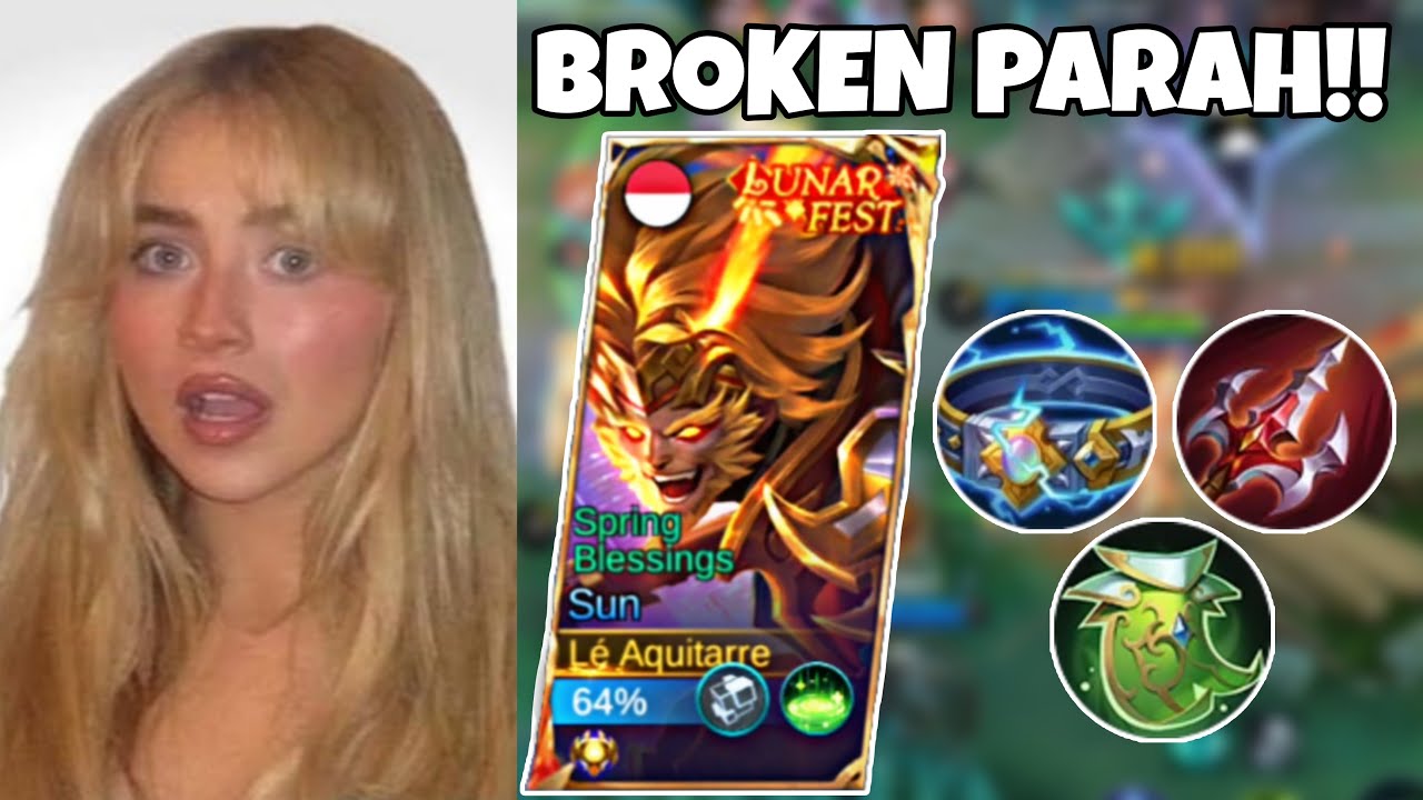 SABRINA CARPENTER TIDAK TAHU KALAU SUN BUILD TANK INI OP BANGETT!! | MLBB Sun Gameplay