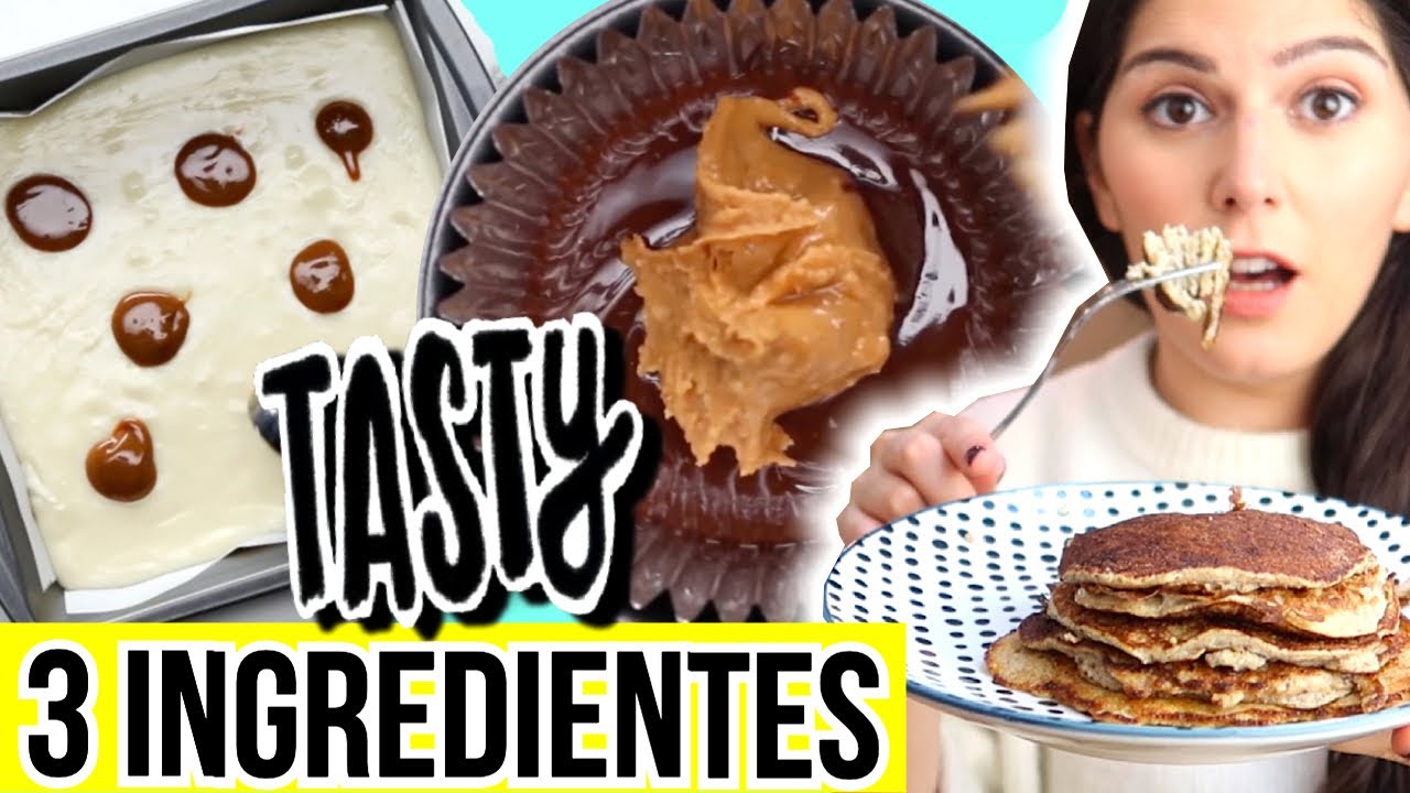 43 RECETAS FÁCILES de 3 INGREDIENTES - DESMINTIENDO TASTY! (PARTE 2) Caro Trippar