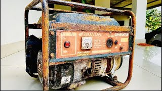 Restoration of old rusted generator engine | Restore old 4stroke gasoline generator HONDA $ 2