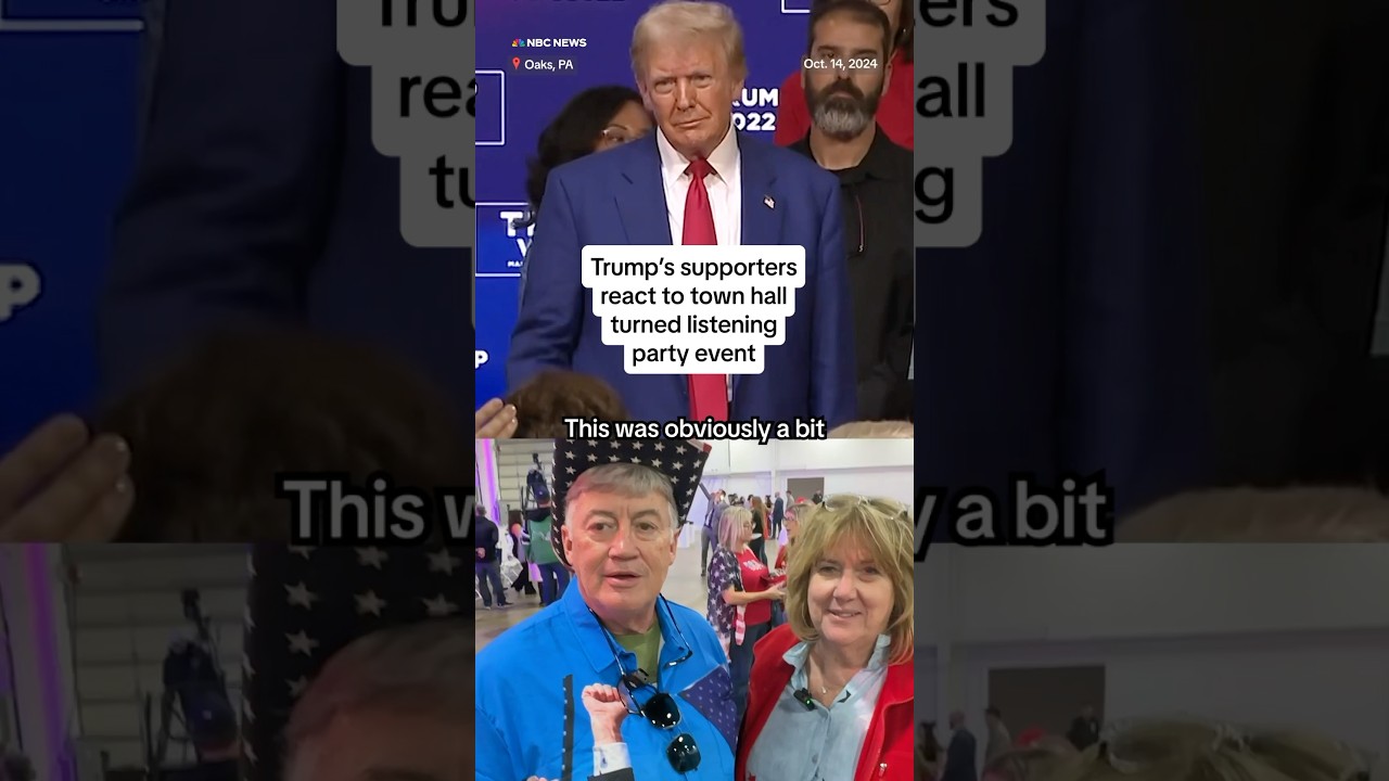 Trump‘s supporters react to town hall turned listening party Trump‘s supporters react to town hall turned listening party