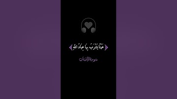 عَيْنًا يَشْرَبُ بِهَا عِبَادُ اللَّهِ|القارىء عبدالصاحب #قران_كريم #تلاوة_خاشعة #راحة_نفسية