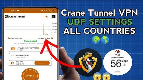 How To Setup Crane Tunnel VPN with all Country UDP Settings for Secure Browsing
