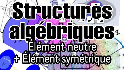 Structures algébriques : Groupes :  Élément #neutre  + Élément #symétrique  #Exemples #2