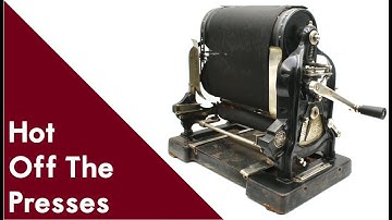 Gestetner Cyclostyle: the Original Office Copy Machine