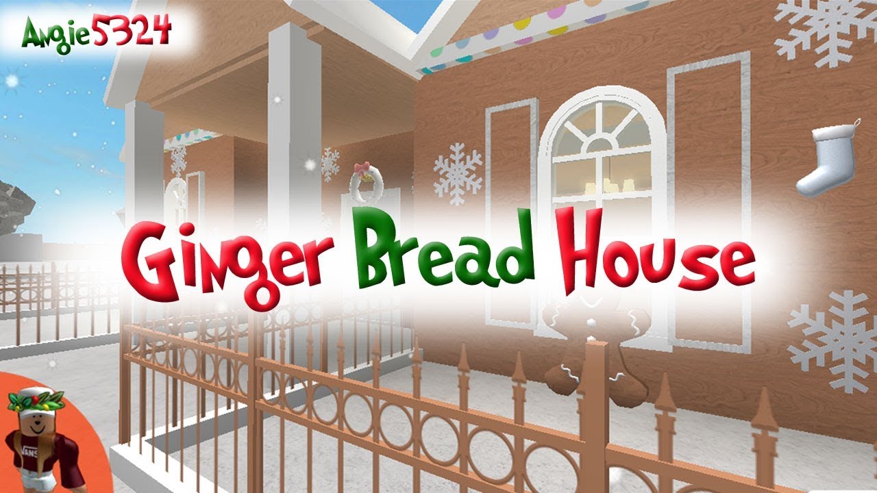 Welcome To Bloxburg Christmas Speed Build 2 Gingerbread House - roblox bloxburg building a ginger bread house