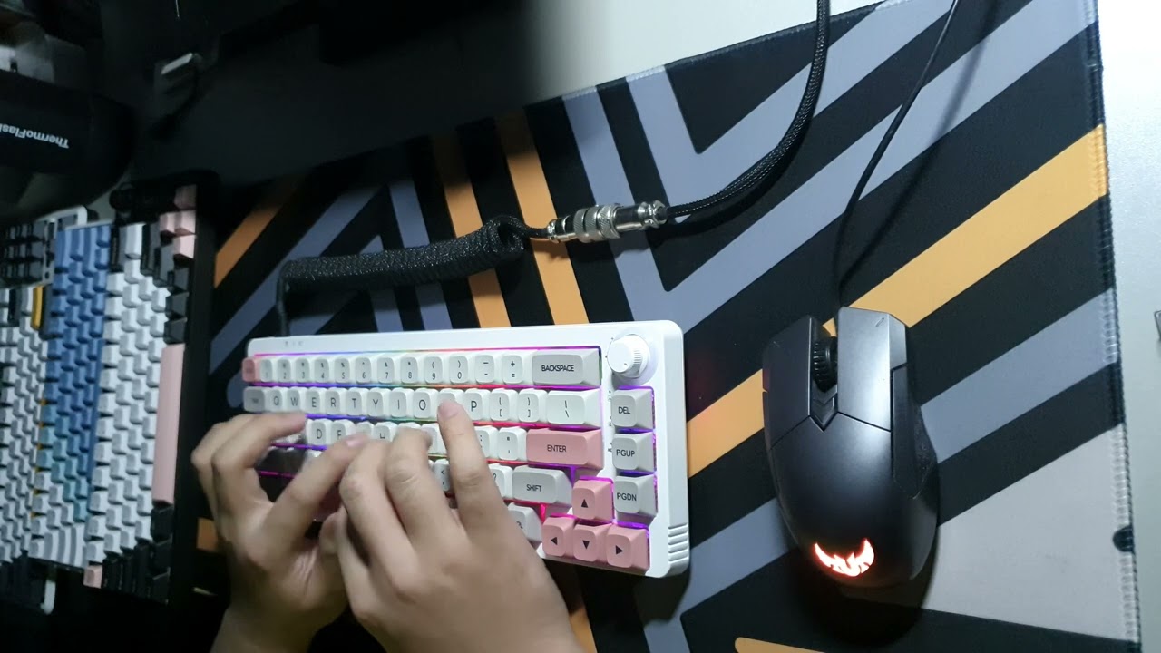 TM680 with akko rose red switches