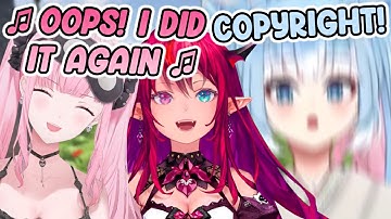 IRyS and Calli starts singing a copyrighted song and Kobo suffers